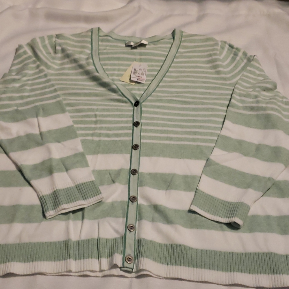 Christopher Banks striped cardigan 1x Tote 2